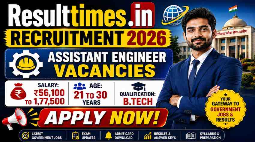 CGPSC Engineering Services Notification 2026 - Apply Online for 46 Posts