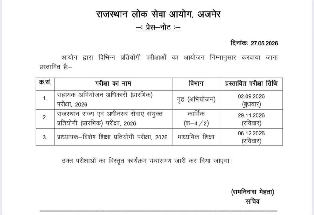 RPSC APO Recruitment 2026 Notification Out for 371 Assistant Prosecution Officer Posts Apply Online