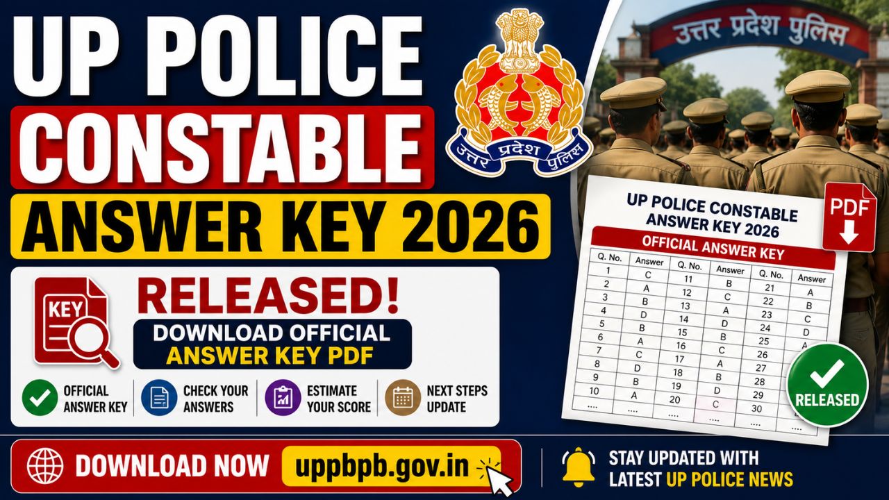 UP Police Constable Answer Key 2026 Released: Download Official Answer Key PDF